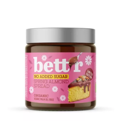 Bett'r Bio Spring Mandulakrém No Added Sugar 250g - 