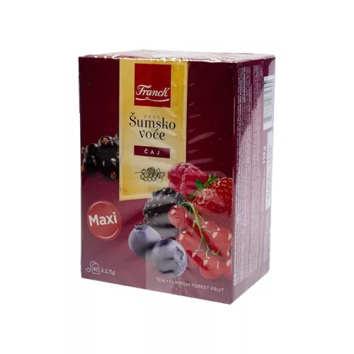 Franck tea erdei gyümölcs maxi 40x2,75 g 110 g - Bio és natúr élelmiszerek