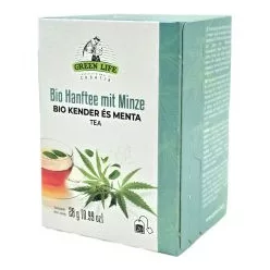   Green Life BIO Kender és menta tea 20 filter Organic Hemp Tea with Mint