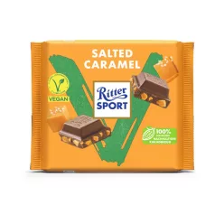 Ritter Sport vegán pörkölt sóskaramellás csokoládé 100 g