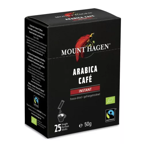 Mount Hagen Bio Instant kávé adagok 25 x 2g - 
