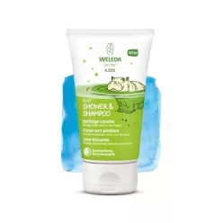 Weleda kids 2in1 pezsdítő lime gyermek tusfürdő és sampon 150 ml - Bio és natúr kozmetikumok
