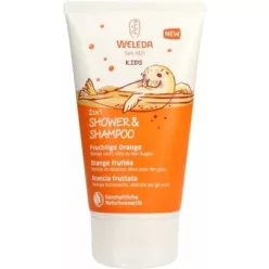 Weleda kids 2in1 gyümölcsös narancs tusfürdő és sampon 150 ml - Bio és natúr kozmetikumok