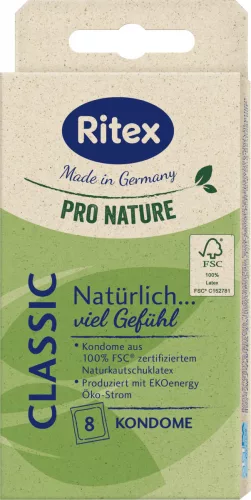 RITEX Pro Nature Classic - óvszer 8db - Bio és natúr intim termékek