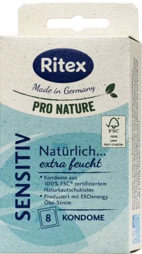 RITEX Pro Nature Sensitive - óvszer 8db - Bio és natúr intim termékek
