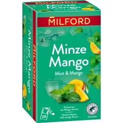 MILFORD GYÓGYNÖVÉNYTEA MENTA-MANGÓ 35G - Bio és natúr élelmiszerek