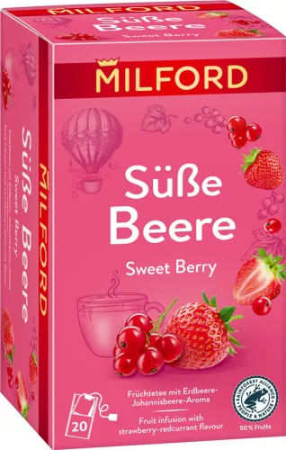 MILFORD GYÜMÖLCSTEA EPER-RIBIZLI 40G - Bio és natúr élelmiszerek