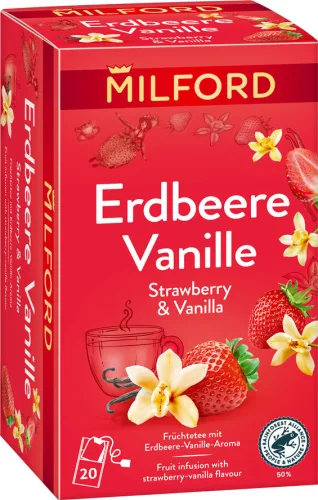 MILFORD GYÜMÖLCSTEA EPER-VANÍLIA 40G - Bio és natúr élelmiszerek