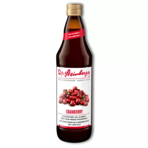 Dr.steinberger cranberry tőzegáfonyalé 750 ml - Bio és natúr élelmiszerek