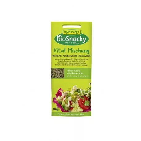 Rapunzel Biosnacky Csíramagkev.Vitalitás 40 g - Bio és natúr élelmiszerek