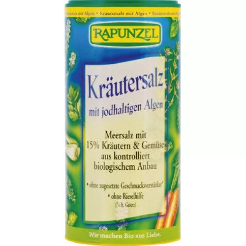 Rapunzel bio jódos fűszersó algával 125 g - Bio és natúr élelmiszerek