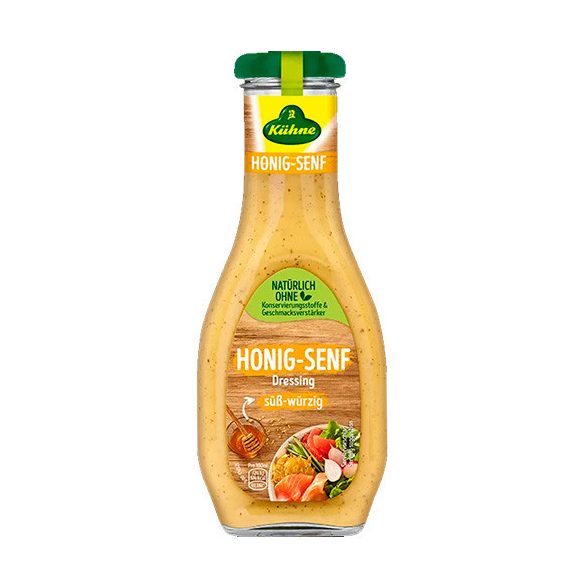 Kühne gluténmentes mézes mustáros öntet 250 ml