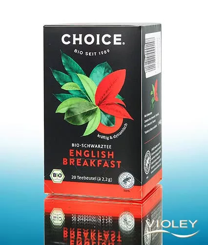 Choice bio fekete tea english breakfast 44 g - Bio és natúr élelmiszerek