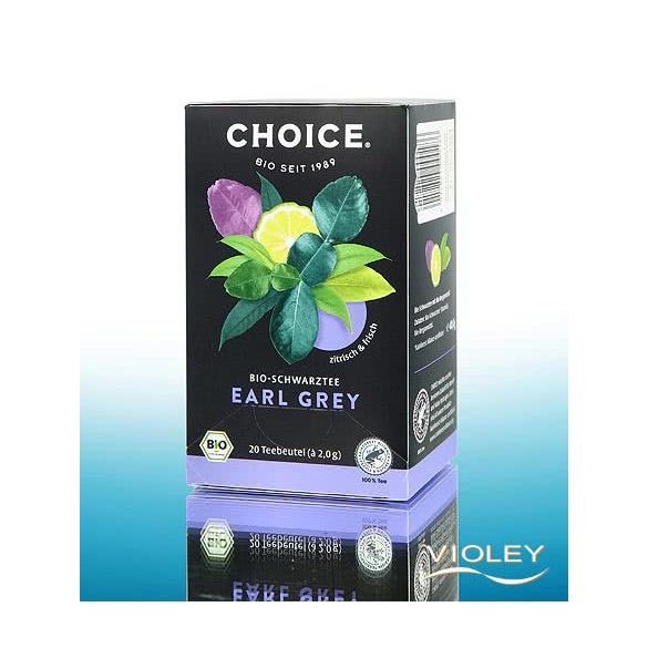 Choice bio fekete tea earl grey 40 g