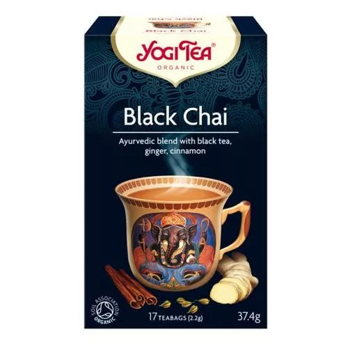 Yogi bio tea fekete chai 17x1,8g 31 g - Bio és natúr élelmiszerek