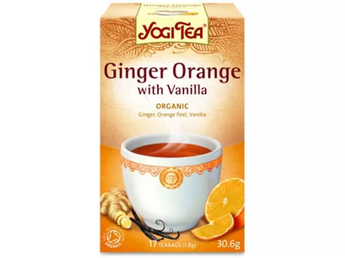 Yogi Bio Narancsos Gyömbér Tea /482008/ 17 filter - Bio és natúr élelmiszerek