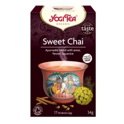 Yogi bio tea édes chai 17x2 g 34 g - Bio és natúr étrendkiegészítők