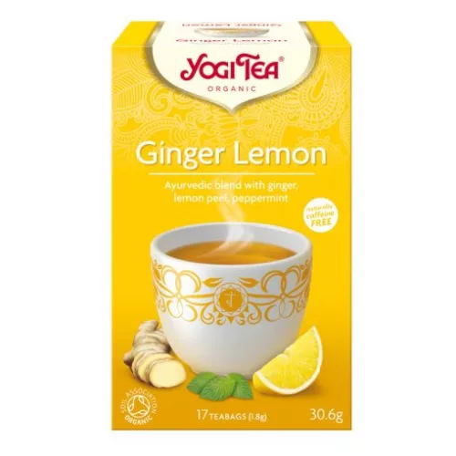 Yogi bio tea citromos gyömbér 17x1,8g 31 g - Bio és natúr élelmiszerek