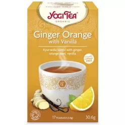 Yogi bio tea narancsos gyömbér vaníliával 17x1,8g 31 g - Bio és natúr étrendkiegészítők