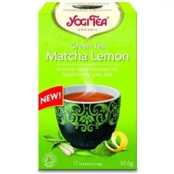 Yogi bio tea zöld matcha-citrom 17x1,8g 30 g - Bio és natúr élelmiszerek