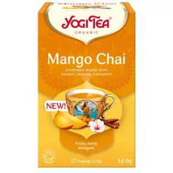 BIO Mangó chai tea 17x2,0g Yogi Mango Chai