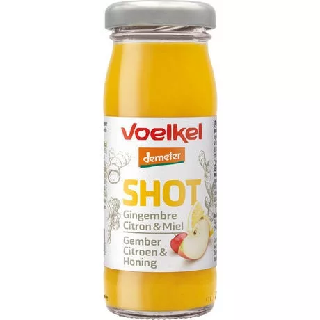 Voelkel Demeter Bio Gyömbér Shot citrom-méz 95 ml - 