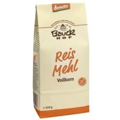   Bauck Hof bio gluténmentes rizsliszt teljes kiőrlésű 500 g