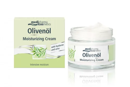 Olivenöl hidratáló arckrém hialuronnal és ureával 50 ml - Bio és natúr kozmetikumok
