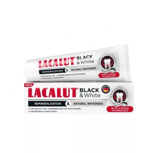 Lacalut fogkrém black & white 75 ml - Bio és natúr kozmetikumok