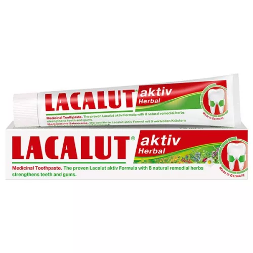 Lacalut aktiv fogkrém herbal 75 ml - Bio és natúr kozmetikumok