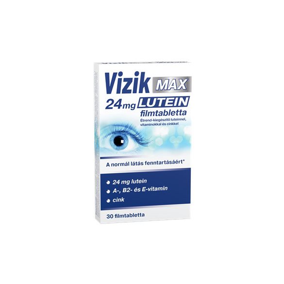 Vizik max 24mg lutein étrend-kiegészítő luteinnel, vitaminokkal és cinkkel 30 db