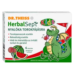 Dr.theiss herbalsept nyalóka torokfájásra görögdinnye ízesítésű 6 db - 