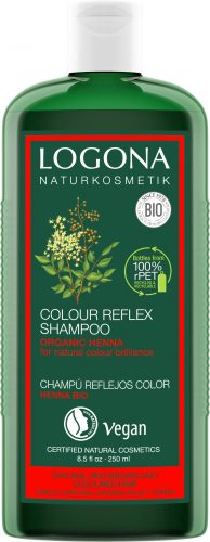 Logona Színvédő sampon vörös és barna hajra 250 ml - Bio és natúr kozmetikumok