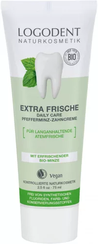 Logodent bio extra fresh daily care fogkrém borsmenta 75 ml - Bio és natúr kozmetikumok