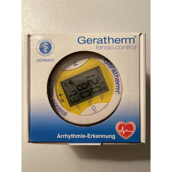 Geratherm Tensio control csuklós vérnyomásmérő sárga /EP kártyára adható/