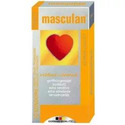 Óvszer masculan 3-as bordázott 10 db - Bio és natúr intim termékek