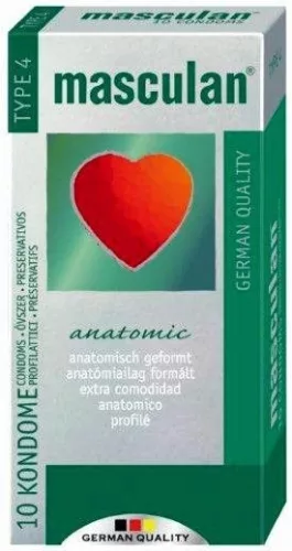Óvszer masculan 4-es anatómiailag formált 10 db - Bio és natúr intim termékek