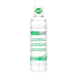 Waterglide 2in1 - vízbázisú síkosító és masszázsgél - aloe vera (300 ml) - Bio és natúr intim termékek