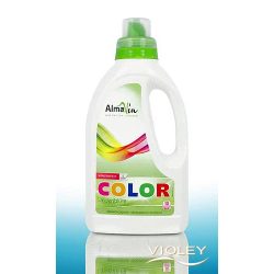   AlmaWin COLOR Folyékony mosószer koncentrátum színes ruhákhoz hársfavirág kivonattal - 10 mosásra 750 ml