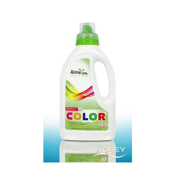 AlmaWin COLOR Folyékony mosószer koncentrátum színes ruhákhoz hársfavirág kivonattal - 10 mosásra 750 ml