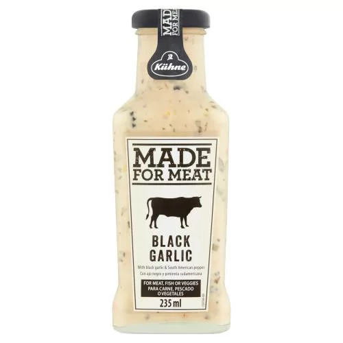 Kühne made for meat fekete fokhagymás szósz 235 ml - 