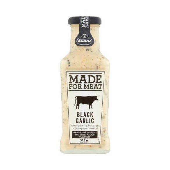 Kühne made for meat fekete fokhagymás szósz 235 ml