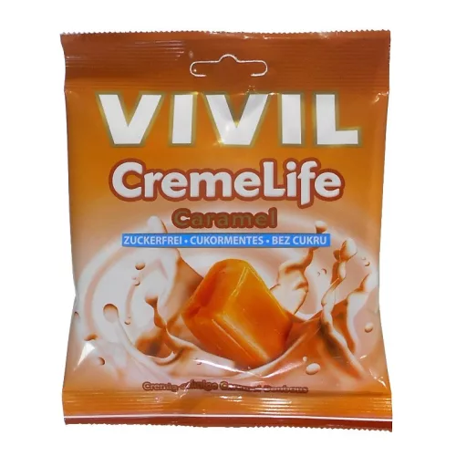 Vivil cukormentes krémes karamellás cukor 60 g - Bio és natúr élelmiszerek