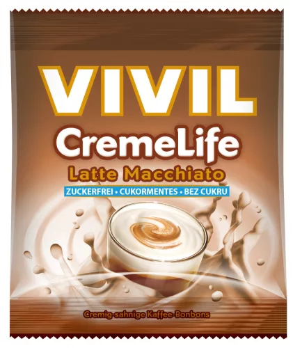 Vivil cukormentes krémes latte macchiato ízesítésű cukor 60 g - Bio és natúr élelmiszerek