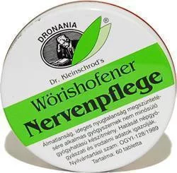 W.nervenpflege tabletta 120 db - Bio és natúr étrendkiegészítők