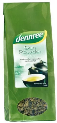 Dennree bio tea puskapor zöld 100 g - Bio és natúr élelmiszerek