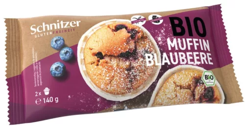 SCHNITZER BIO MUFFIN ÁFONYÁS GM. 140G - Bio és natúr élelmiszerek