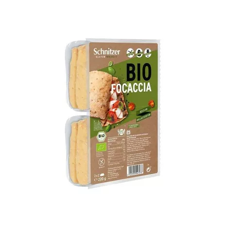 Schnitzer bio gluténmentes focaccia 220 g - 