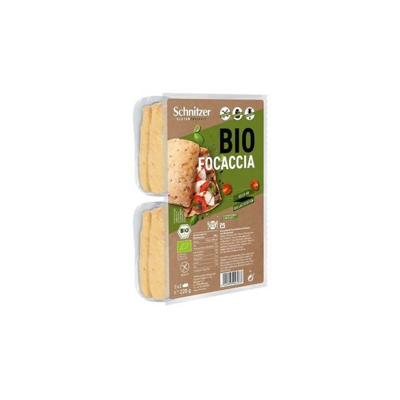 Schnitzer bio gluténmentes focaccia 220 g