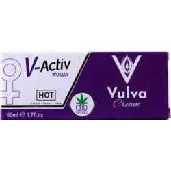 Hot V-Active - stimuláló intim krém nőknek (50ml)
